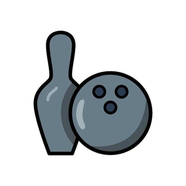 Bowlingball-icon-design-vektorvorlage