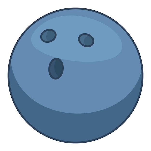 Bowlingball-symbol cartoon-illustration des bowlingball-vektorsymbols für webdesign