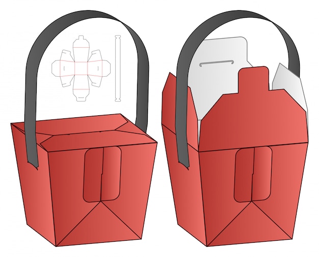 Box ausgeschnittene vorlage, gestanzte schablonendesign.