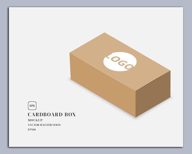 Vektor box-mockup-vektorentwurf