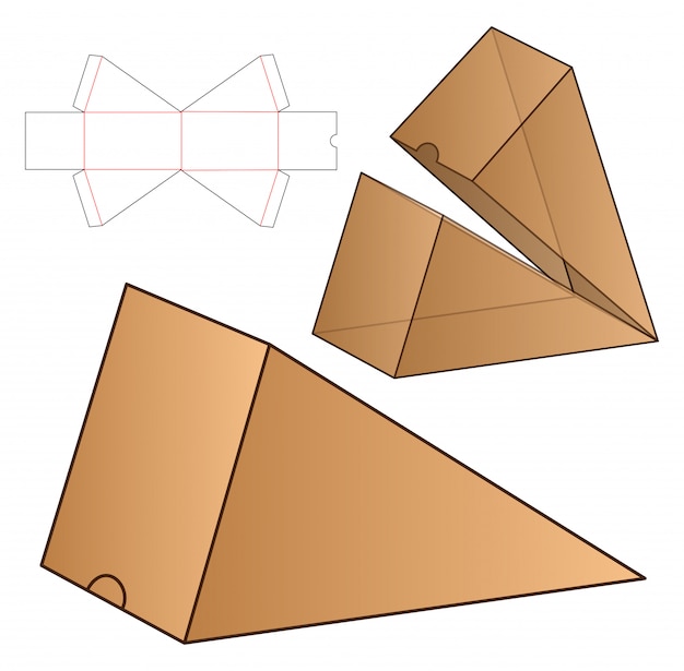Box Verpackung gestanzte Vorlage Design.