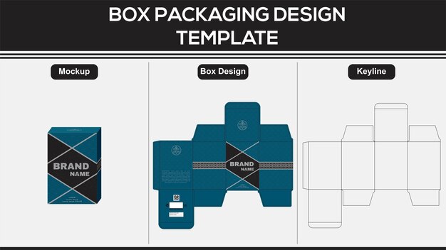 Box-verpackungsdesign-vorlage