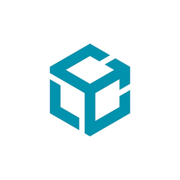 Box-Würfel-Pfeil-geometrisches Logo-Design