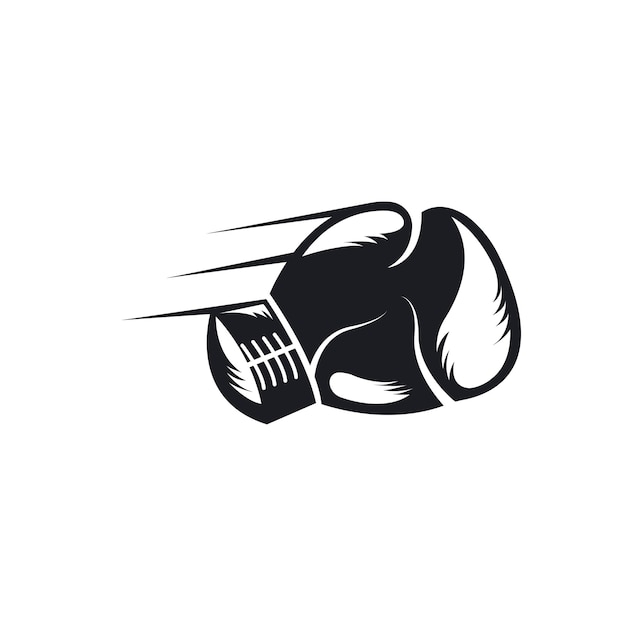 Boxhandschuh symbol vektor illustration designvorlage