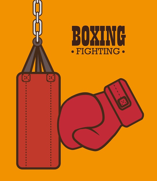 Boxhandschuhe Punsch isoliert