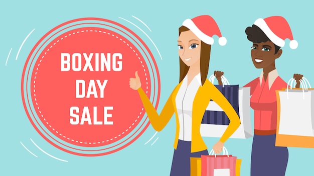 Boxing day sale event webseite vorlage.