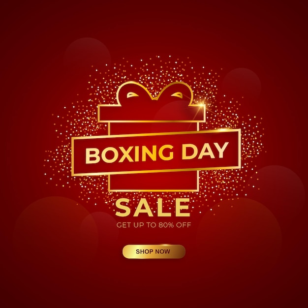 Vektor boxing day sale template-design