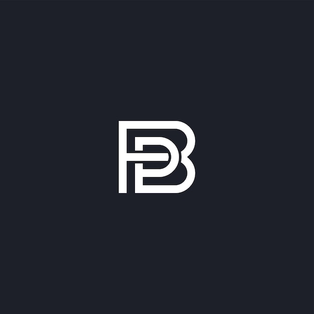 BP-Buchstabe anfängliche Logo-Vektorsymbol-Illustration