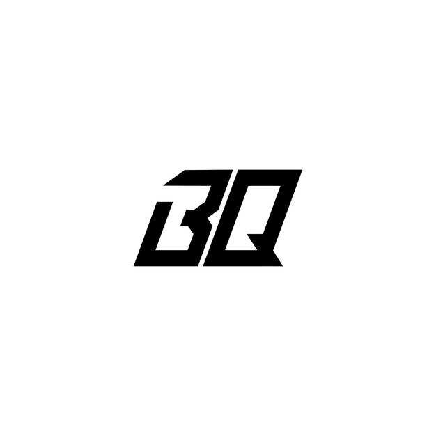 BQ-Monogramm-Logo-Design, Buchstabe, Text, Name, Symbol, monochromes Logo, Alphabet-Zeichen, einfaches Logo