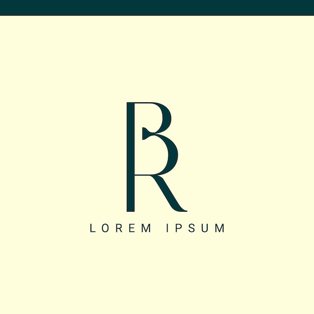 BR-Monogramm BR-Anfängliche Hochzeit BR-Logo-Gesellschaft BR-Icon-Geschäfts-Unternehmenszeichen mit Variation th
