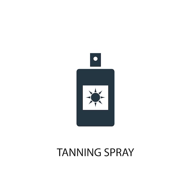 Bräunungsspray-symbol. einfache elementillustration. bräunungsspray-konzept-symboldesign aus der strandkollektion. kann für web und mobile verwendet werden.