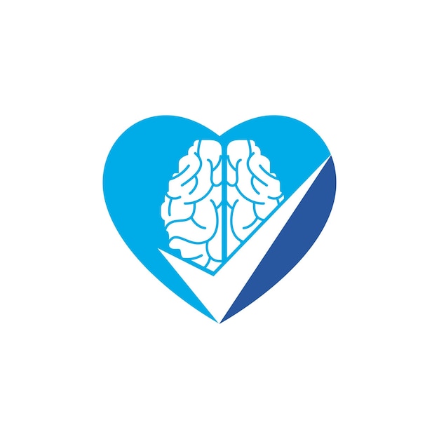 Brain-check-vektor-logo-design