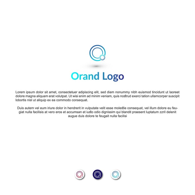 Bran Identity Corporate Logo Designvorlage für Unternehmen, Unternehmen oder Website