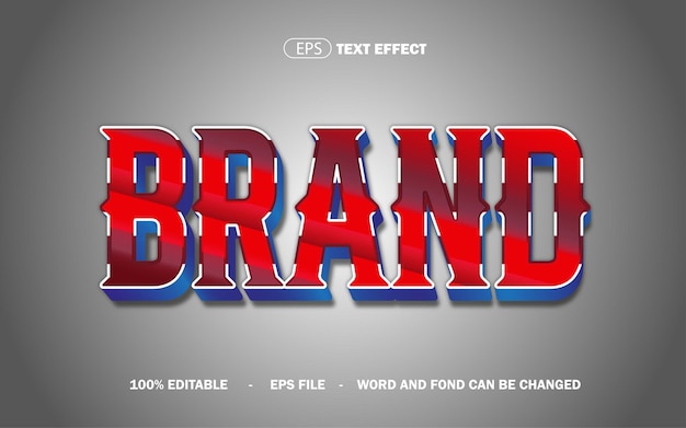 BRAND TEXT EFFEKT EPS TEXT EDITABLE (Einschreibbar)