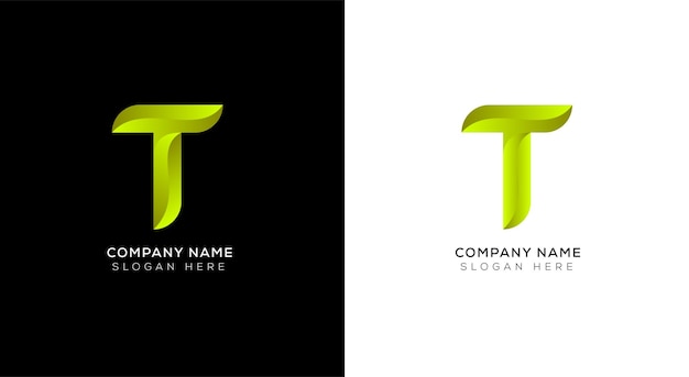 Branding-Identitäts-Corporate-Vektor-Logo-Design-Vorlage mit schwarzem und weißem Hintergrund