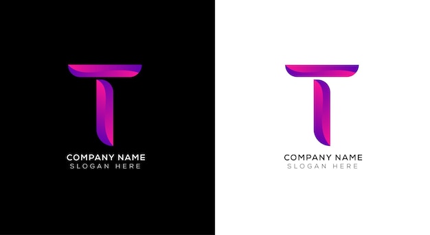 Branding-Identitäts-Corporate-Vektor-Logo-Design-Vorlage mit schwarzem und weißem Hintergrund