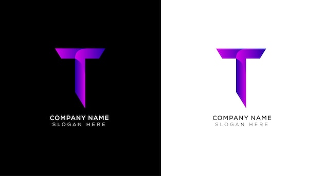 Branding-Identitäts-Corporate-Vektor-Logo-Design-Vorlage mit schwarzem und weißem Hintergrund