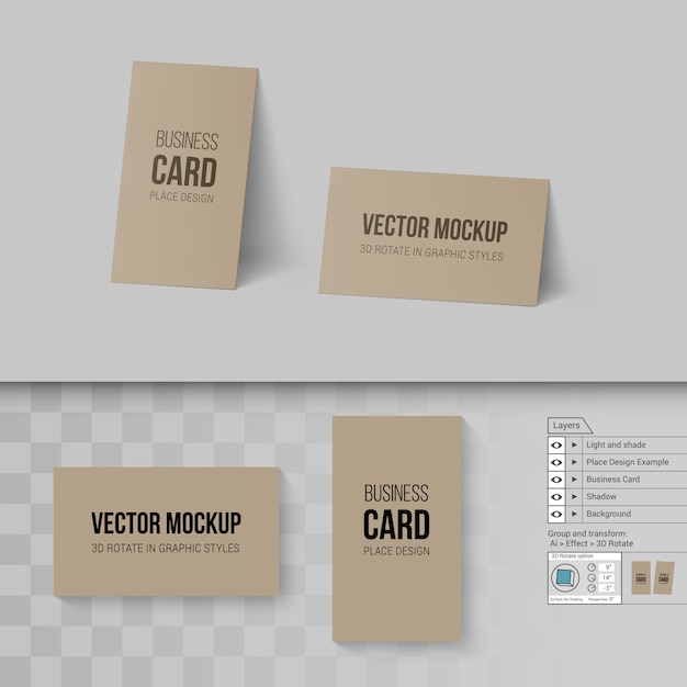 Vektor branding mock up