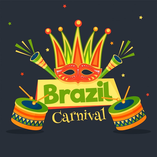 Brasilianischer karnevalshintergrund.