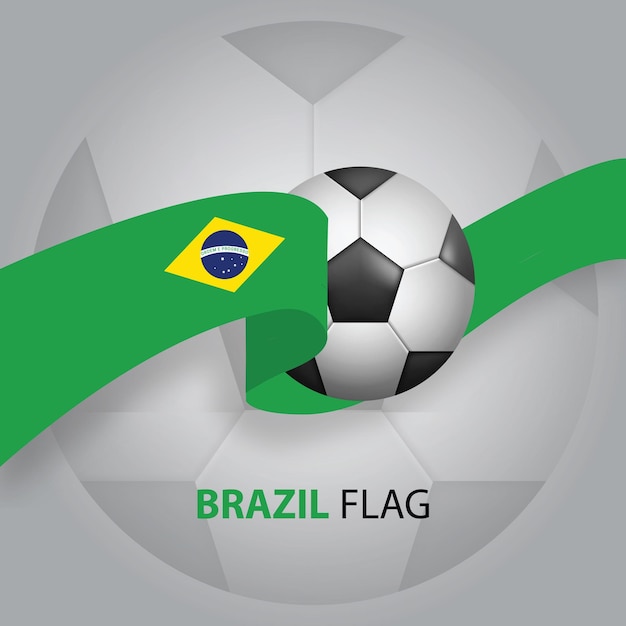 Brasilien-Flagge mit Kugel