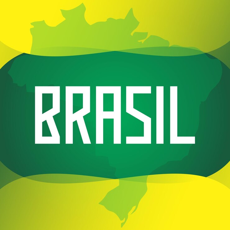 Vektor brasilien kartendesign kunstkonzept
