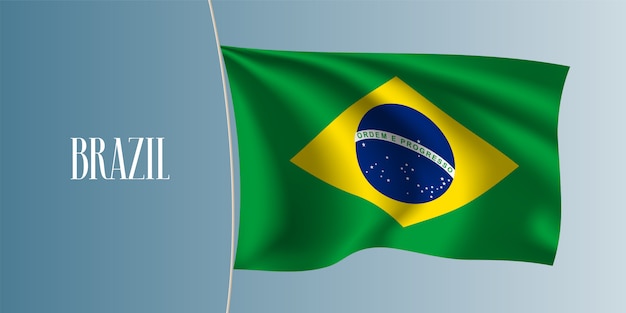 Brasilien weht flagge