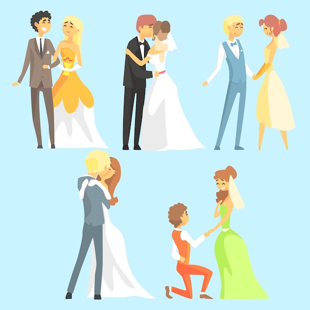 Braut und bräutigam paare