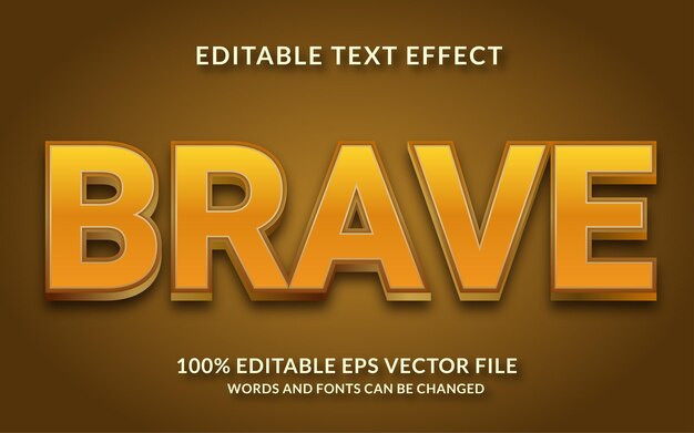 Bravo bearbeitbarer Texteffekt