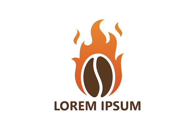 Brennen sie kaffee-logo-vorlagen-designvektor