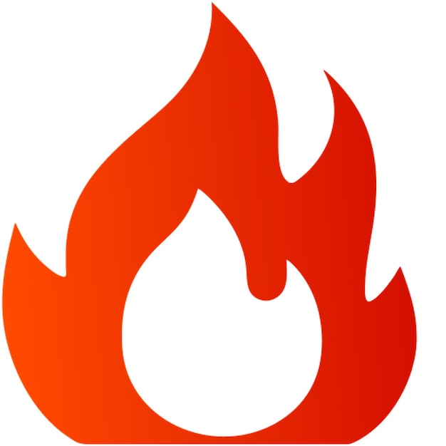 Brennendes feuer-symbol