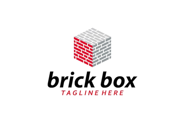 Brick-Logo-Icon-Vektor isoliert