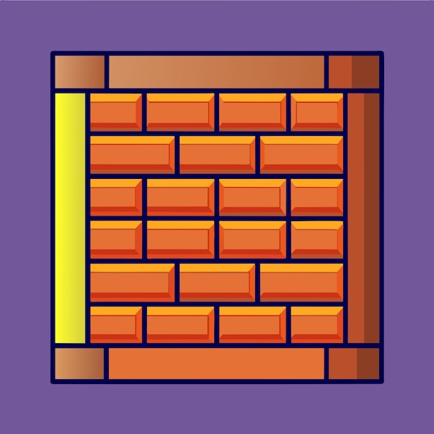 Vektor brick wall vector illustration