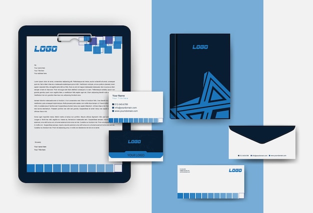 Briefpapierdesign für die Unternehmensbranche