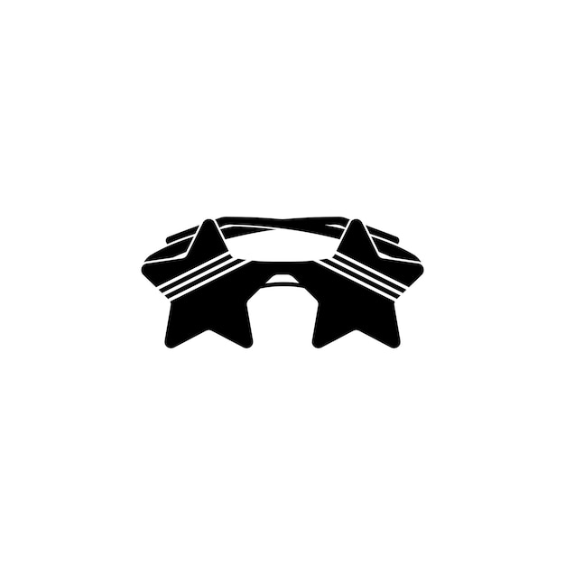 Brillen-symbol vektor-illustration auf dem weißen hintergrund