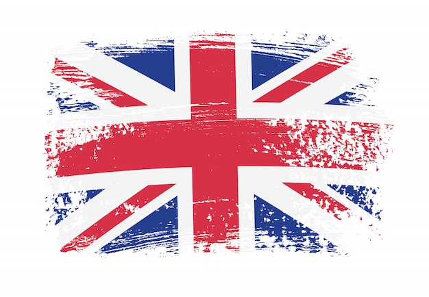 Vektor britische grunge-flagge