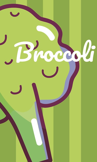 Broccoli gemüse cartoon