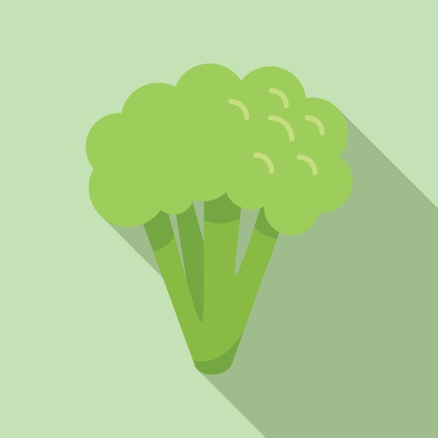 Vektor brocoli-haufen-symbol flacher vektor kohlgemüse pflanzensalat