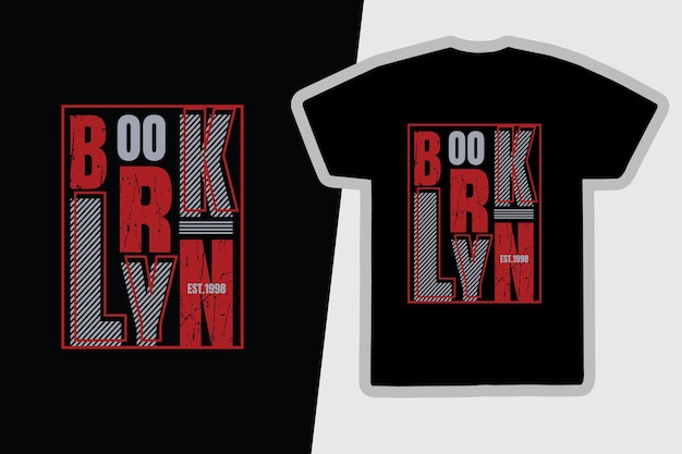 Brooklyn t-shirt und bekleidungsdesign