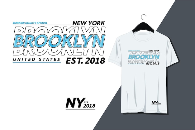 Brooklyn-typografie-designs zum bedrucken von t-shirts