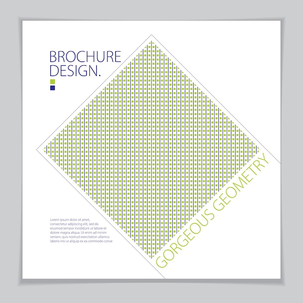 Vektor broschüre design vorlage minimales design. modernes geometrisches abstraktes muster vektorhintergrund. streifenlinie texturierte geometrische illustration.
