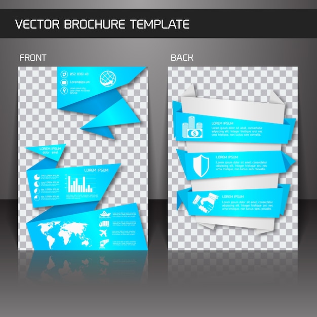 Vektor broschüre template-design