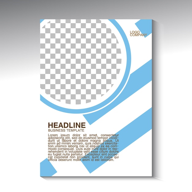 Broschüre vektorvorlage magazin-cover firmenprofil einfaches minimalistisches abstraktes thema