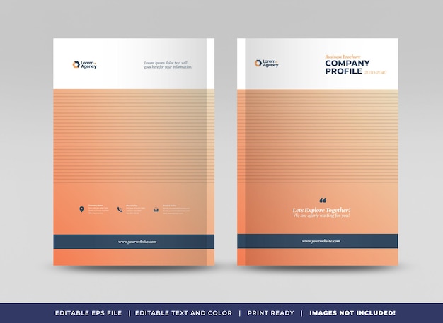 Broschüren-Cover-Design oder Geschäftsbericht- und Firmenprofil-Cover oder Booklet- und Katalog-Cover
