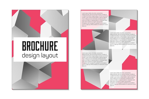 Vektor broschüren-design-vorlagen-flyer vorder- und rückseitengröße a4-vorlage kreatives cover für unternehmen