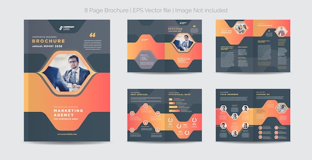 Broschürendesign für unternehmen