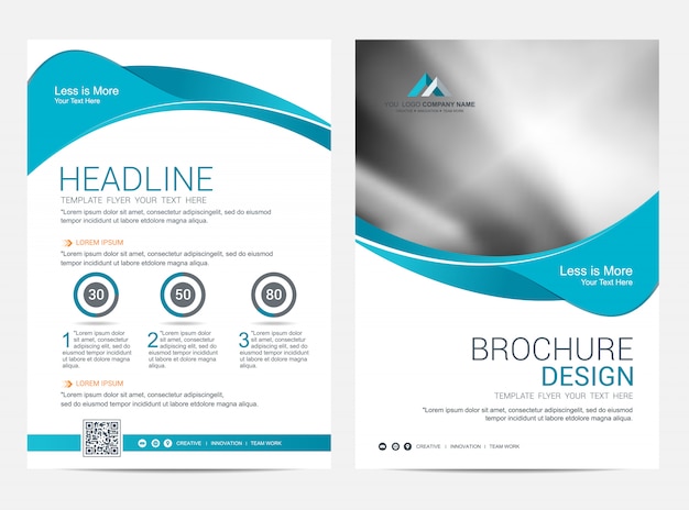 Broschürenschablonenfliegerdesign-Vektorhintergrund