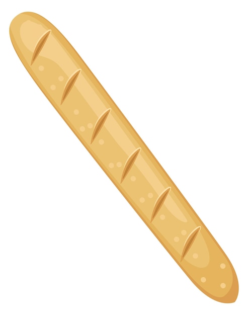 Brot-stick-symbol cartoon gebackenes snack-produkt