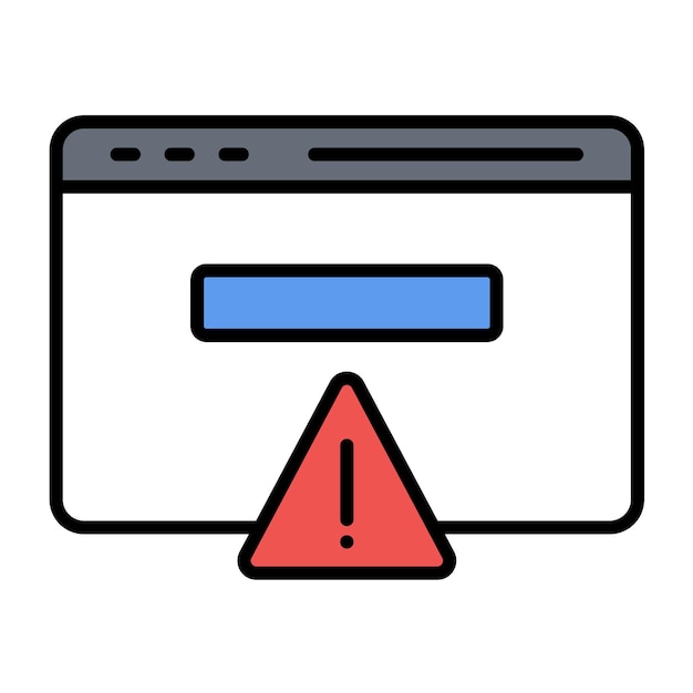 Browser-Hackt-Vektor-Illustrations-Stil