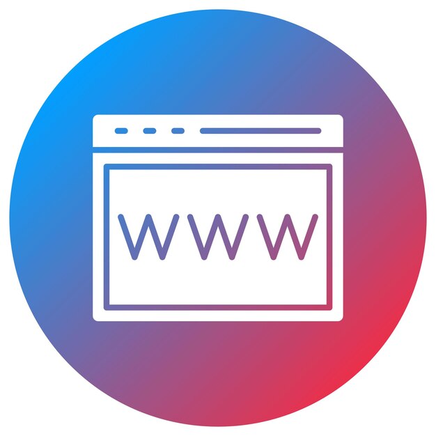 Vektor browser-icon-vektorbild kann für den internet-marketing-dienst verwendet werden