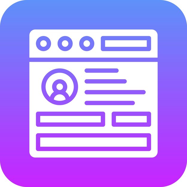 Browser-Login-Vektor-Symbol-Illustration von Codierung und Entwicklung Iconset